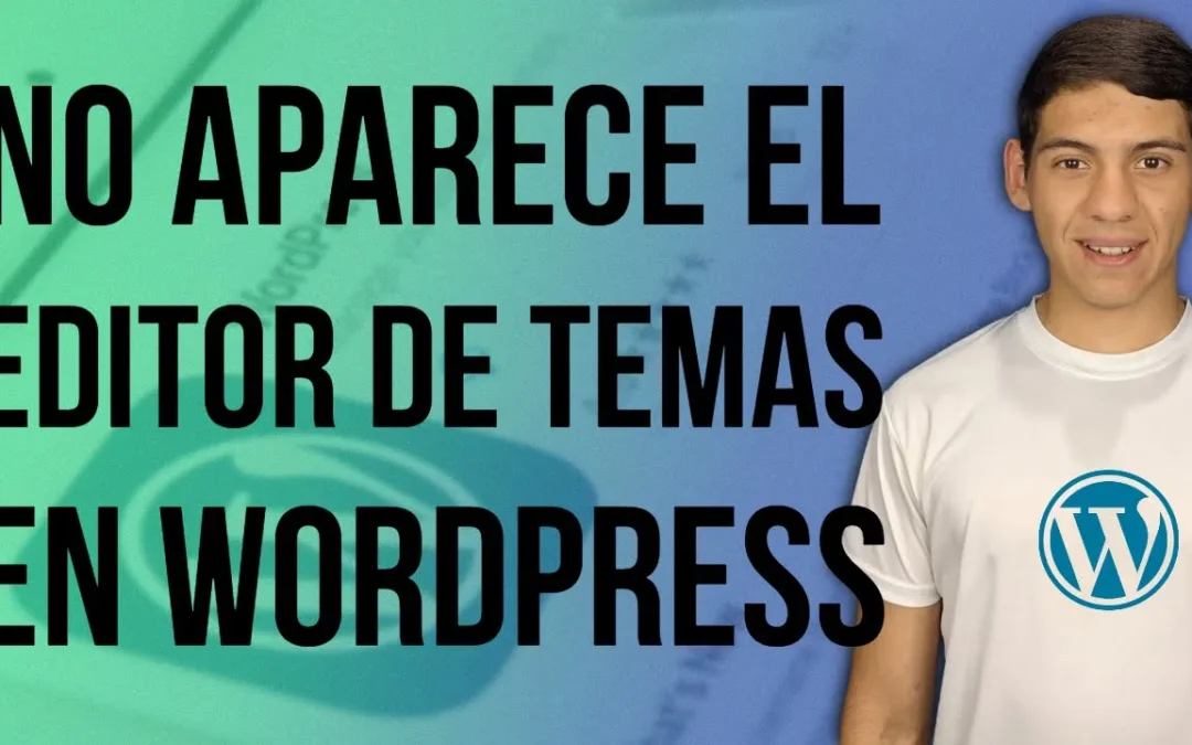 No aparece el editor de temas en WordPress